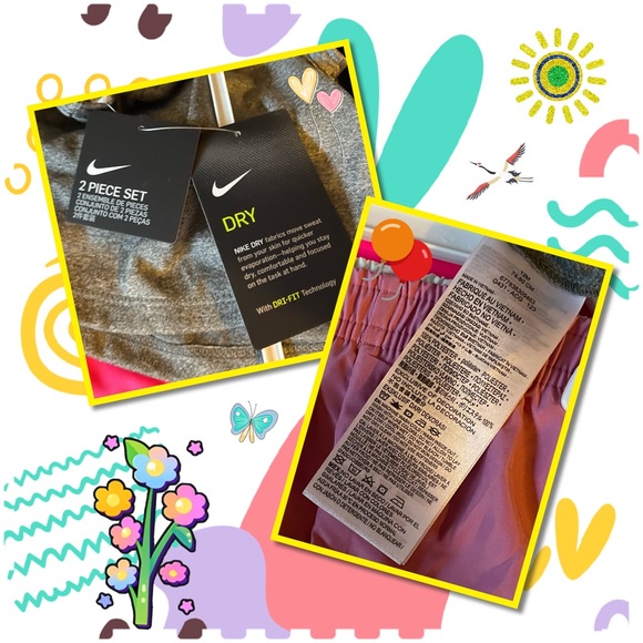 Nike Infant Girl’s Dri-Fit T-Shirt & Shorts Set (2-pieces) - Picture 4 of 8